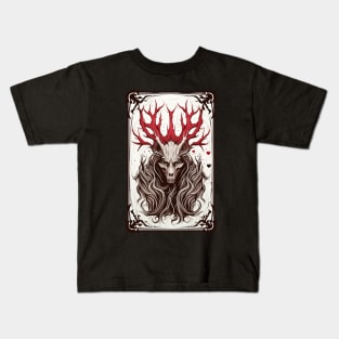 Horror Card Wendigo Kids T-Shirt